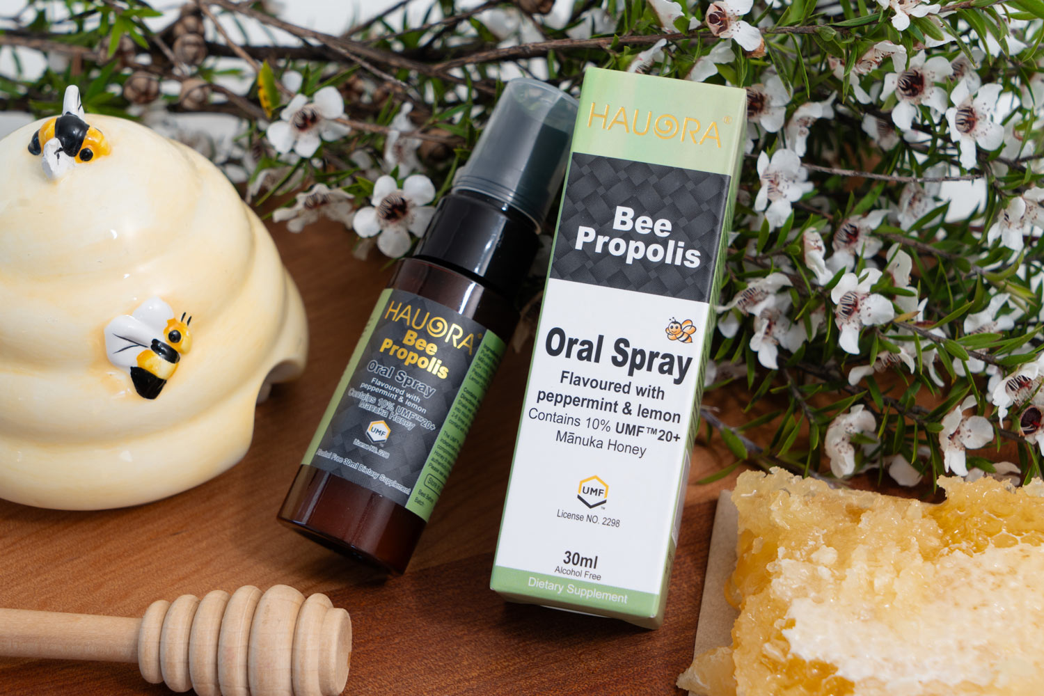 Hauora Propolis Oral Spray with Manuka honey UMF20+